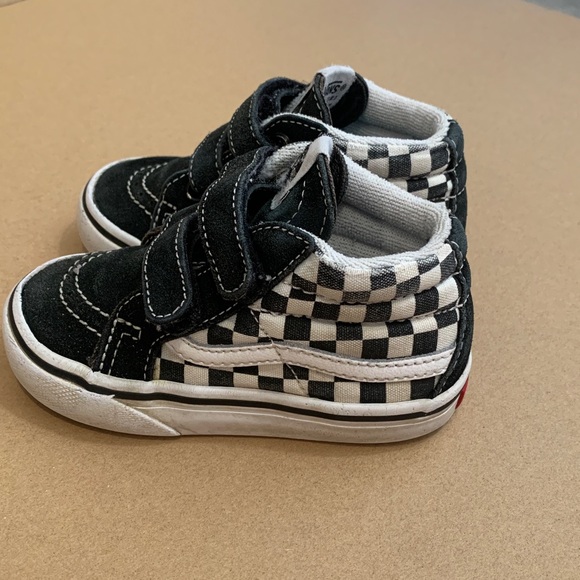 Vans Sk8-Mid  black and white Checkerboard - Picture 3 of 3